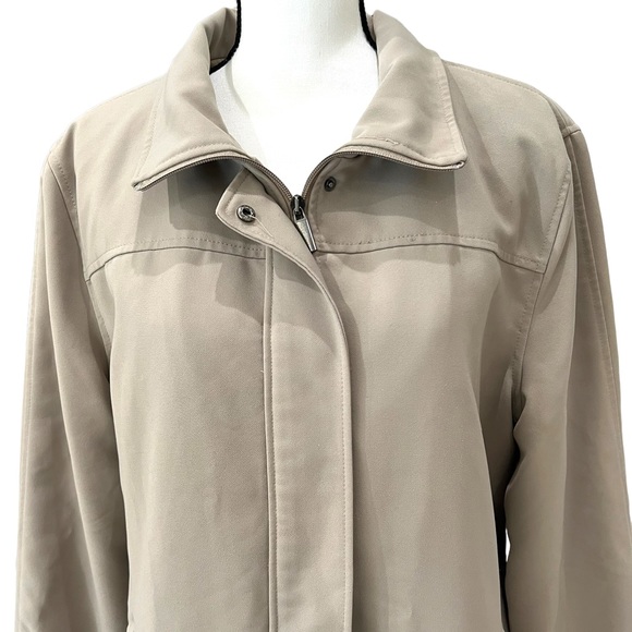 J. Percy Coat Women's XL All Weather Stone Khaki Fully Lined Jacket - Picture 2 of 12